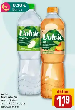 REWE Volvic Touch oder Tee Angebot