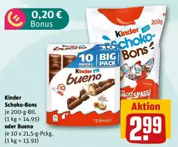REWE Kinder Schoko-Bons oder Bueno Angebot