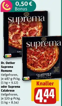 REWE Dr. Oetker Suprema Romano oder Suprema Calabrese Angebot