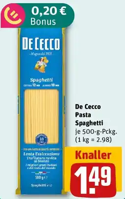 REWE De Cecco Pasta Spaghetti Angebot