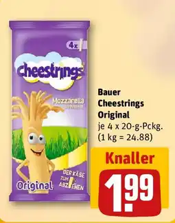 REWE Bauer Cheestrings Original Angebot