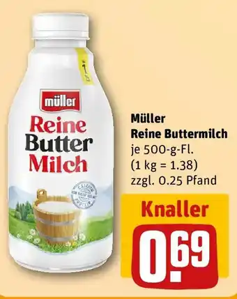 REWE Müller Reine Buttermilch Angebot