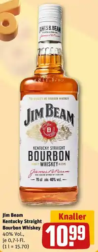 REWE Jim Beam Kentucky Straight Bourbon Whiskey Angebot