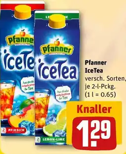 REWE Pfanner Ice Tea Angebot