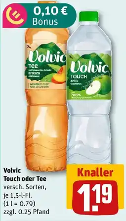 REWE Volvic Touch oder Tee Angebot