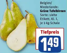 REWE Grüne Tafelbirnen Angebot