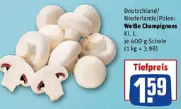 REWE Weiße Champignons Angebot
