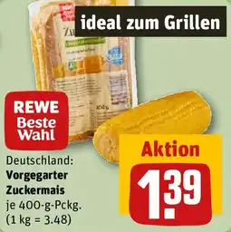 REWE Vorgegarter Zuckermais Angebot