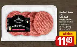 REWE Butcher's Angus XXL Irish Beef Burger Patties Angebot
