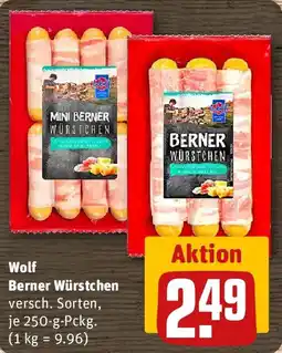 REWE Wolf Berner Würstchen Angebot