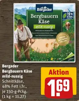 REWE Bergader Bergbauern Käse mildnussig Angebot