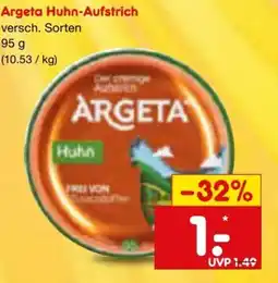 Netto Marken-Discount Argeta Der cremige Aufstrich Huhn Angebot