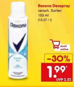 Netto Marken-Discount Rexona Deospray Angebot