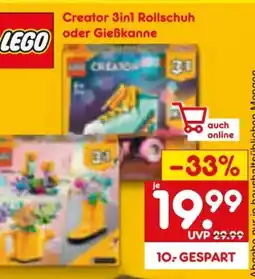 Netto Marken-Discount LEGO Creator 3in1 Rollschuh Angebot