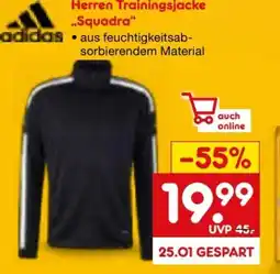 Netto Marken-Discount Adidas Herren Trainingsjacke Squadra Angebot
