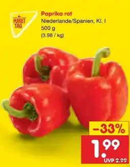 Netto Marken-Discount MarktTag Paprika rot Angebot