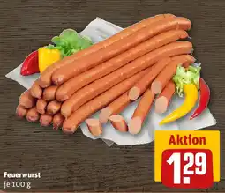 REWE Feuerwurst Angebot