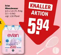 REWE Evian Mineralwasser Angebot