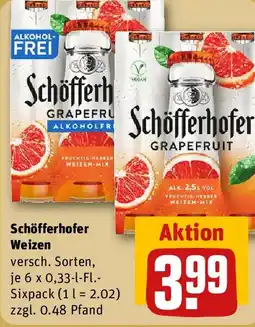 REWE Schöfferhofer Weizen Angebot