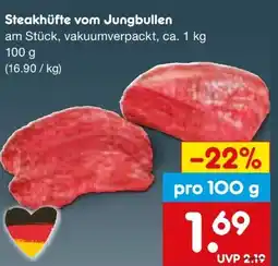 Netto Marken-Discount Jungbullen-Steakhüfte Angebot