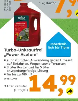 Globus Baumarkt agricon Turbo-Unkrautfrei ,,Power Acetum" Angebot