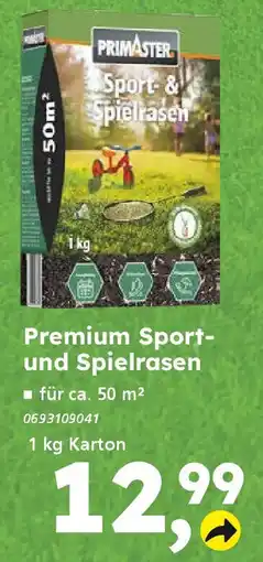 Globus Baumarkt PRIMASTER Premium Sport- und Spielrasen Angebot