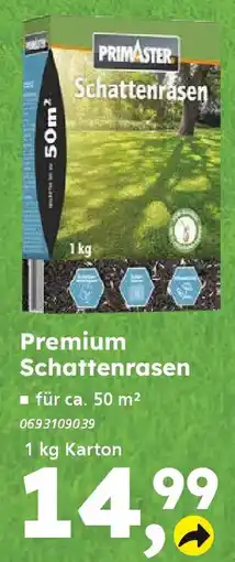 Globus Baumarkt PRIMASTER Premium Schattenrasen Angebot