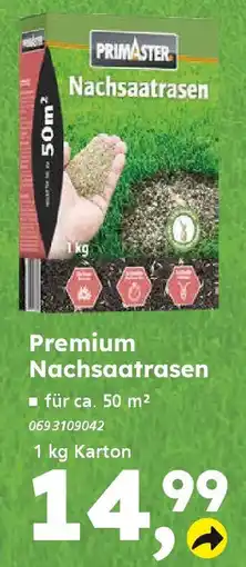 Globus Baumarkt PRIMASTER Premium Nachsaatrasen Angebot
