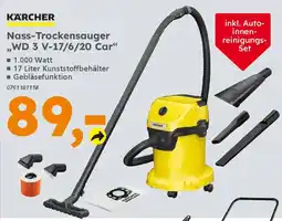 Globus Baumarkt KÄRCHER Nass-Trockensauger "WD 3 V-17/6/20 Car" Angebot