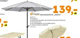 Globus Baumarkt SCHNEIDER SCHIRME Sonnenschirm „,Adria❝ Angebot