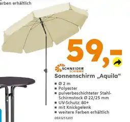 Globus Baumarkt SCHNEIDER SCHIRME Sonnenschirm,,Aquila“ Angebot