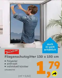 Globus Baumarkt TrendLine Fliegenschutzgitter 130 x 150 cm Angebot