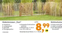 Globus Baumarkt Staketenzaun „,Toni❝ Angebot