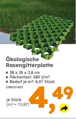 Globus Baumarkt Ökologische Rasengitterplatte Angebot