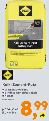 Globus Baumarkt SAKRET Kalk-Zement-Putz (MAP/650) Angebot