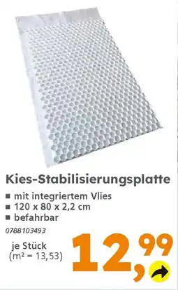 Globus Baumarkt Kies-Stabilisierungsplatte Angebot