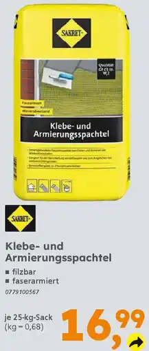 Globus Baumarkt SAKRET Klebe- und Armierungsspachtel Angebot