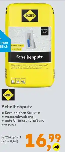 Globus Baumarkt SAKRET Scheibenputz Angebot