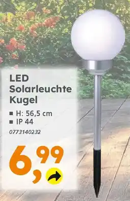 Globus Baumarkt LED Solarleuchte Kugel Angebot