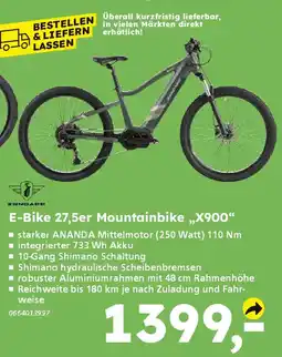 Globus Baumarkt ZUNDAPP E-Bike 27,5er Mountainbike „X900" Angebot