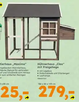 Globus Baumarkt Hühnerhaus,,Cleo" mit Freigehege Angebot