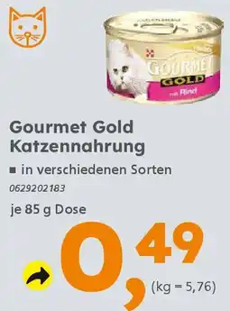 Globus Baumarkt Gourmet Gold Katzennahrung Angebot