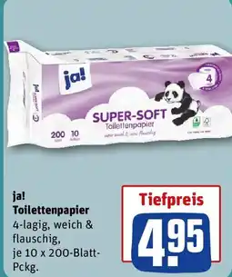 REWE ja! Toilettenpapier Angebot