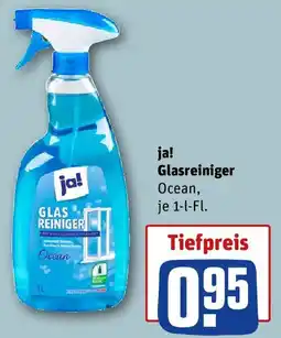 REWE ja! Glasreiniger Ocean Angebot