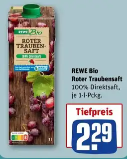 REWE REWE Bio Roter Traubensaft Angebot