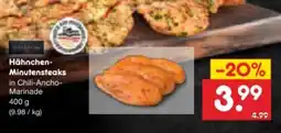 Netto Marken-Discount Barbeque Hähnchen-Minutensteaks Angebot