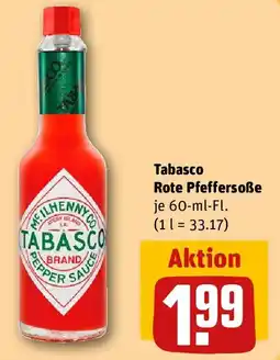 REWE Tabasco Rote Pfeffersoße Angebot