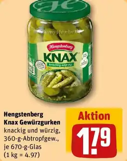 REWE Hengstenberg Knax Gewürzgurken Angebot