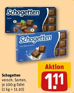 REWE Schogetten Angebot