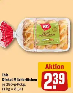 REWE Ibis Dinkel Milchbrötchen Angebot